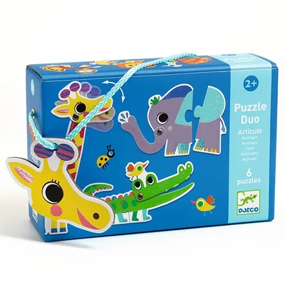 Párosító puzzle - állatok - Djeco