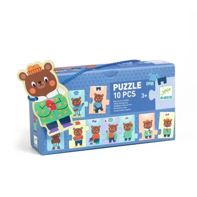 Sorozatkirakó puzzle - Öltözködés - Djeco