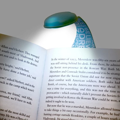 Flexilight Blue Words könyvjelző olvasólámpa