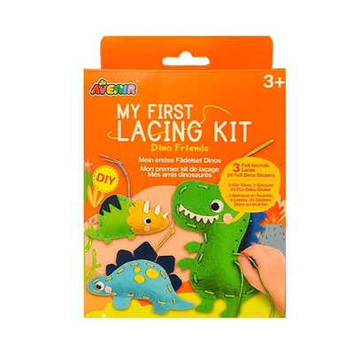 Dinós kreatív készlet varással