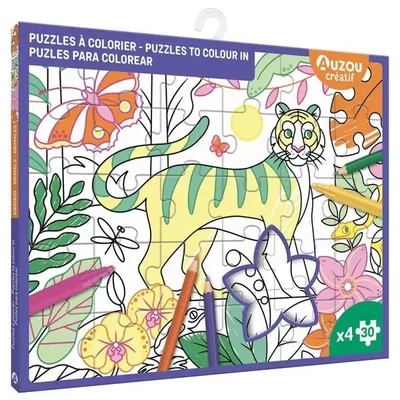 Kreatív puzzle - kiszínezhető, Auzou
