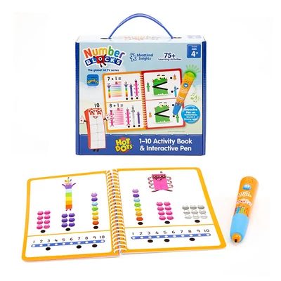 Hot Dots® Numberblocks® 1–10 (feladatfüzettel és interaktív tollal)