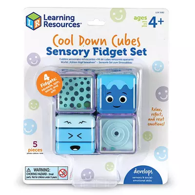 Stresszoldó kockák - Cool Down Sensory Cubes Sensory Fidget Set