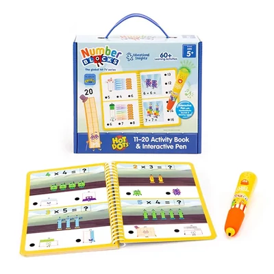 Hot Dots® Numberblocks® 11–20 (feladatfüzettel és interaktív tollal)