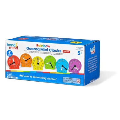 Színes mini tanulóóra gyerekeknek (6 db)