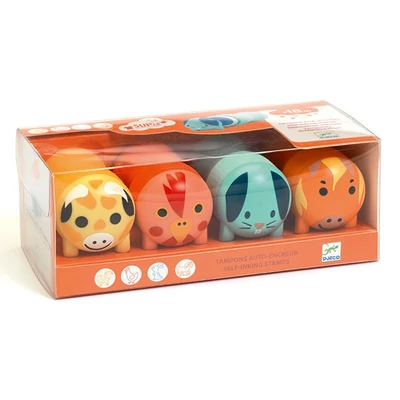 Nyomda gyerekeknek, 18 hónapos kor, kimosható - Farm - Djeco