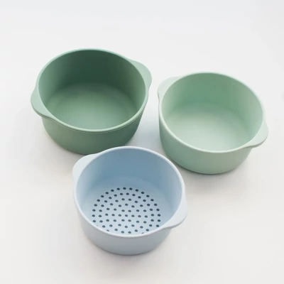 Szilikonos szita és tálkakészlet gyerekeknek