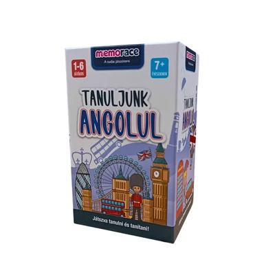 Angol szókincset fejlesztő játék - Memorace Tanuljunk angolul