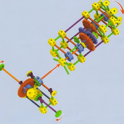 Superstructs™ Classroom set fogaskerekes építőjáték