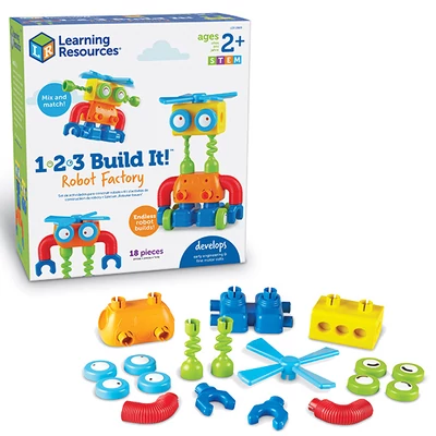 1-2-3 Build It!™ Robotépítő készlet kicsiknek