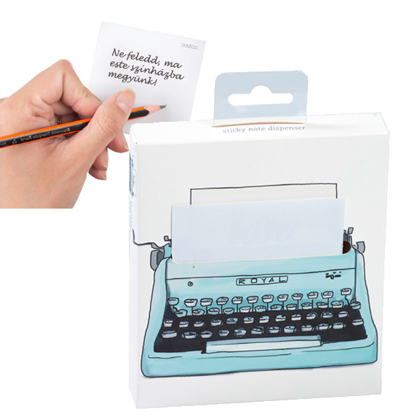 Popnotes írógépes öntapadós jegyzettömb