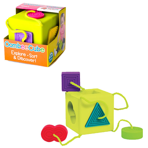 Formabedobó kocka babajáték - Fat Brain Toys