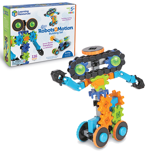 Gears! Gears! Gears!® Fogaskerekes robot építő játék-Robots In Motion
