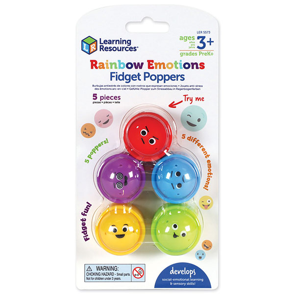 Érzelmek - pop it - Rainbow Emotion Fidget Poppers