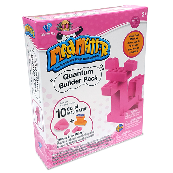 Mad Mattr Quantum Builder gyurma - kockagyár ajándékdoboz - pink