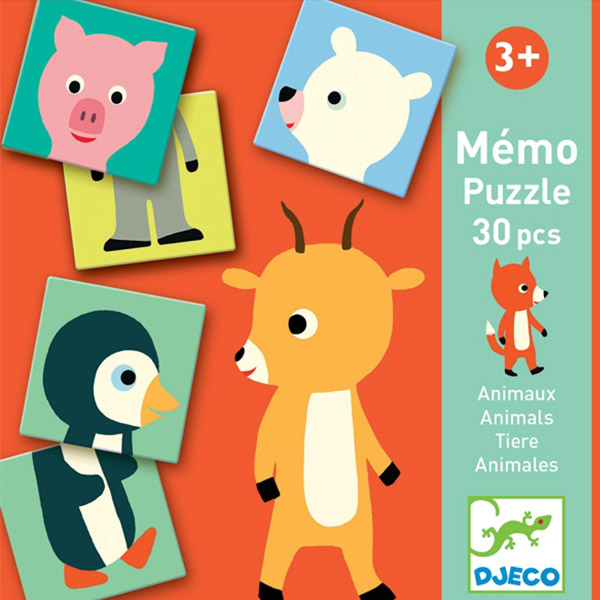 Párosító puzzle -állatos - DJECO Memo Animo