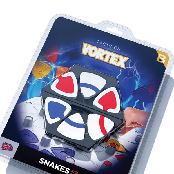Vortex Snakes, kiegészítő korongkészlet a Vortex Basic társasjátékhoz (piros-kék)
