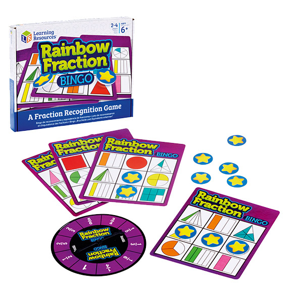 Törtek gyakorlása játékosan Learning Resources - Bingo Rainbow